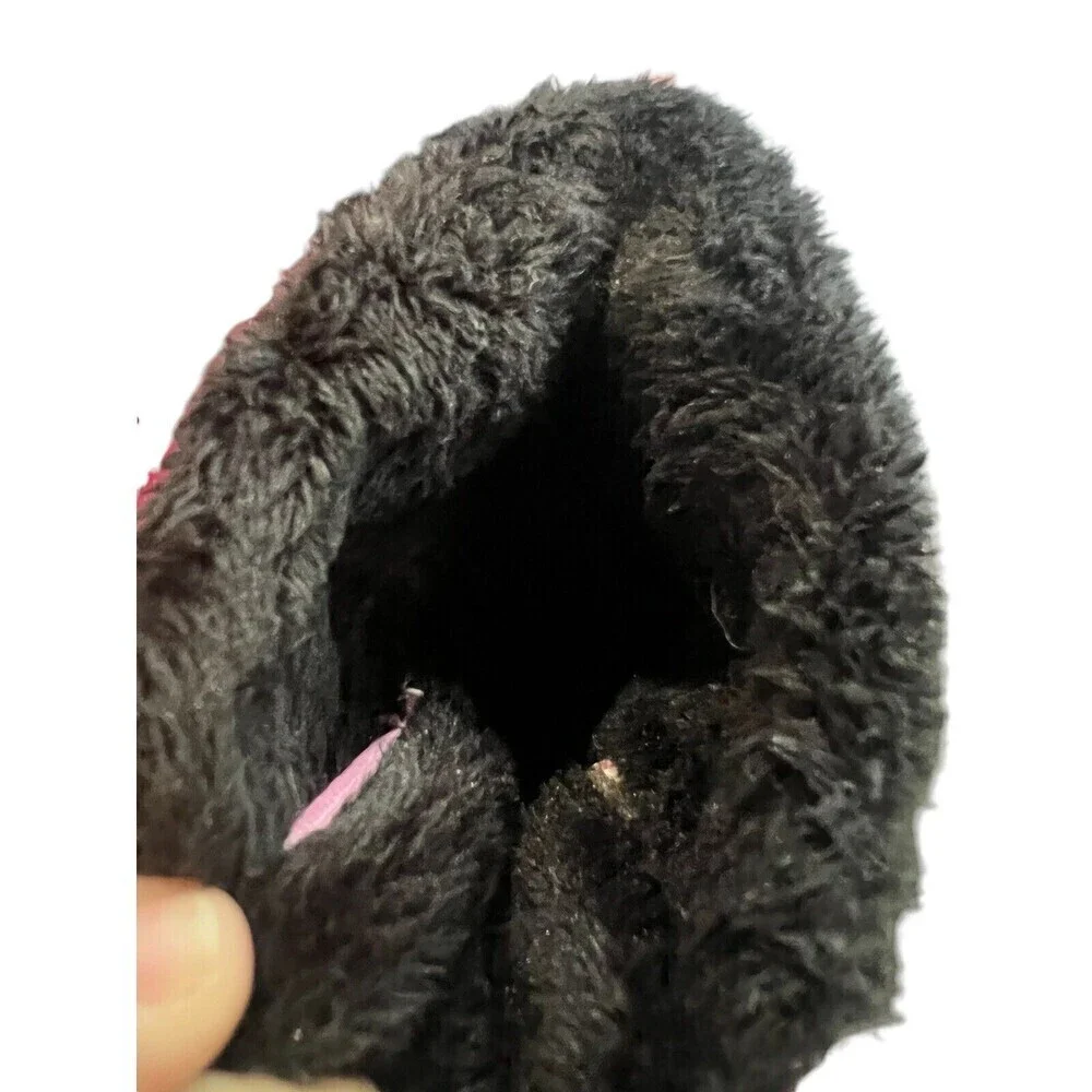 Girl's Quick Shark Pink Black Snow Boot Work Boot Black Big Kid Sz Eu 33 US 1.5